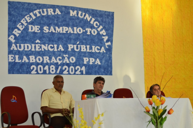 Prefeitura realiza Audiência Pública para a elaboração do PPA 2018/2021, LDO e Orçamento